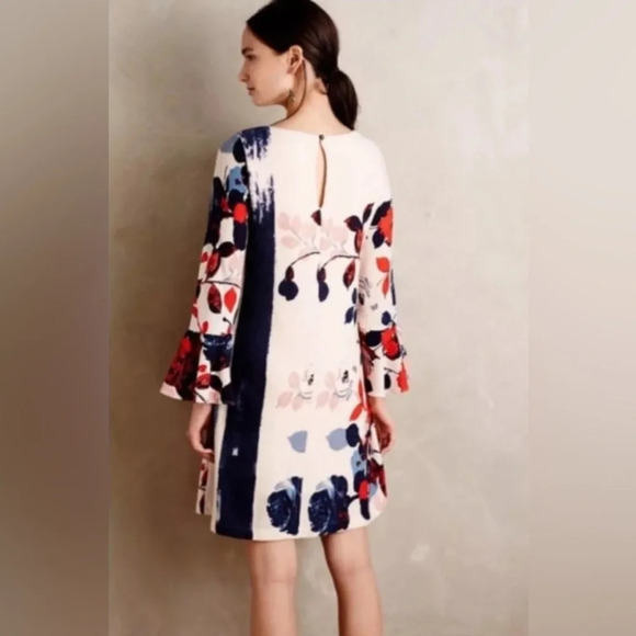 Maeve Anthousia Knit Floral Swing Dress, Small - Picture 2 of 9